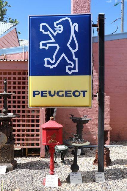 Double Sided Peugeot Light Box Advertising Sign