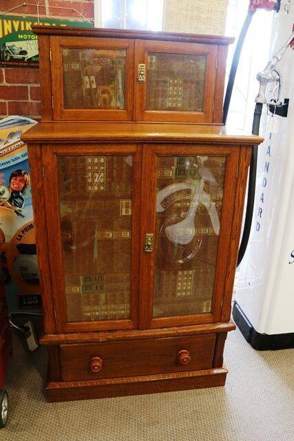 Antique Phillips Double Door Cabinet Safe 