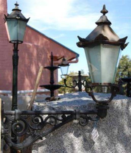 Cast iron store wall light