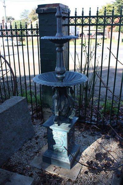 Small Cast Iron Herron Fountain