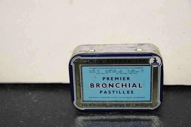 Vintage Premier Brondhial Pastilles Tin 