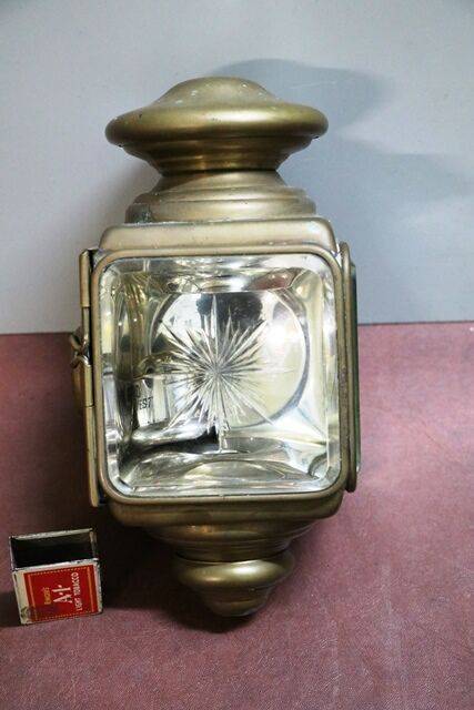 Antique CAV Model L All Brass Electric Lamp 