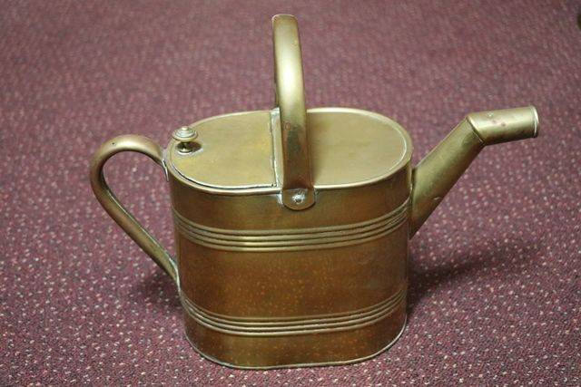 19th Century Brass 4 Pint Hot Water Can 