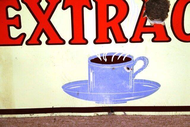 A Early Lyons Coffee and Chicory Extract Enamel Sign  