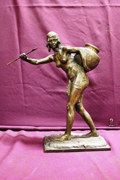 A Fine French Semi Nude Bronze Figure By Alfred Jean Foretay C1900