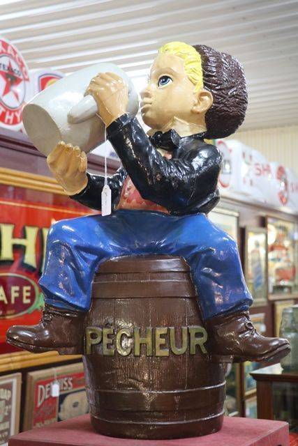 A Genuine Large Pecheur Beer Pub Advertising Figure 