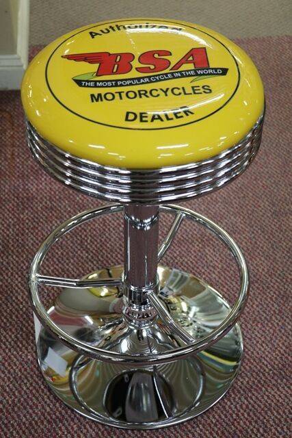Adjustable GarageBar Stool Authorized BSA Motorcycles Dealer