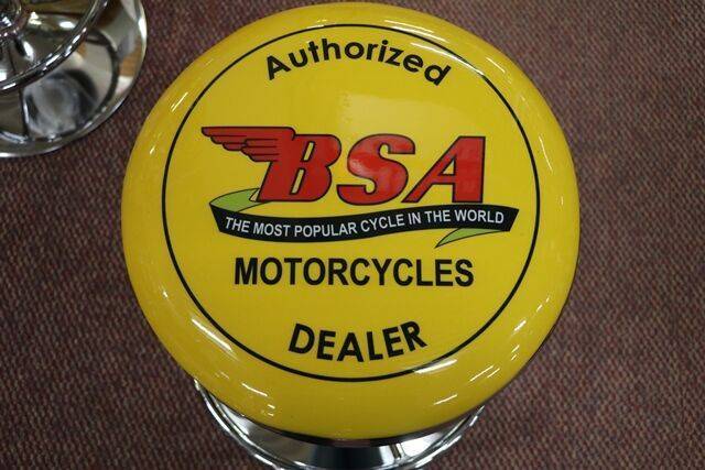 Adjustable GarageBar Stool Authorized BSA Motorcycles Dealer