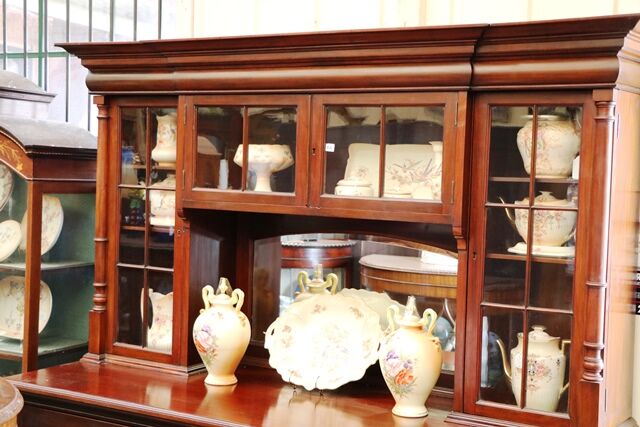 Antique Australian Cedar 3 Door Sideboard with Cabinet Top 