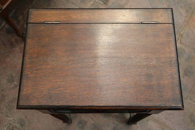 Antique Early C20th Oak Sewing Box 