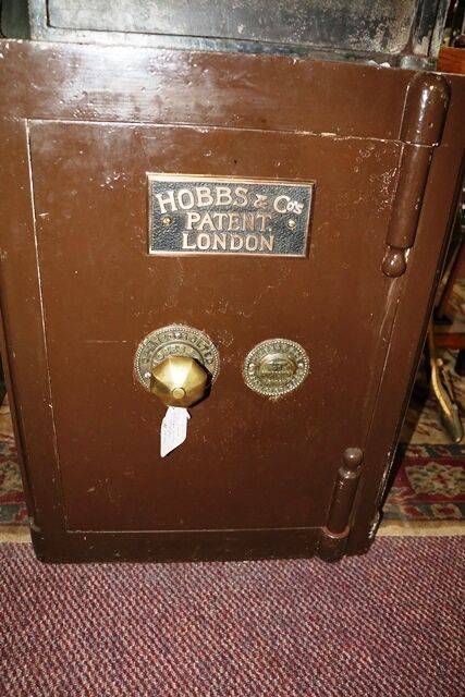 Antique Heavy Iron Safe Hobbs + Co Cheapside London