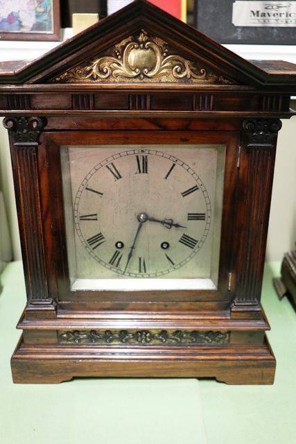 Antique Rosewood Mantle Clock 