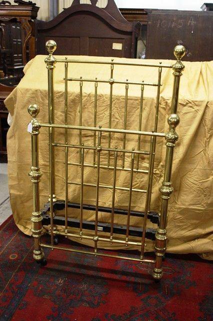 Antique Victorian Brass Single Bed