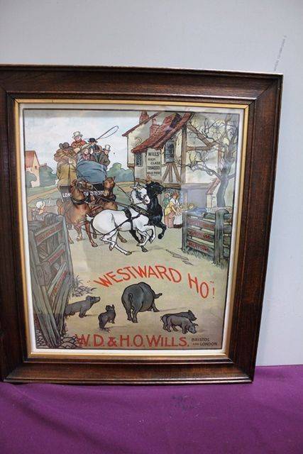 Antique Wills Westward Ho Adv Card 