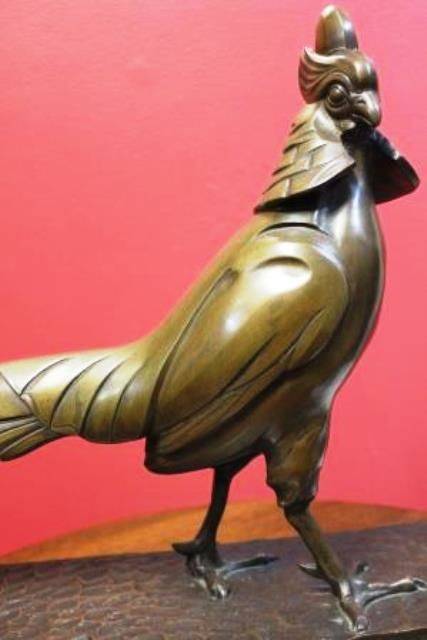 Art Deco Bronze Pheasant