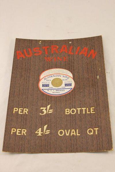 Australian Wine Ad Card