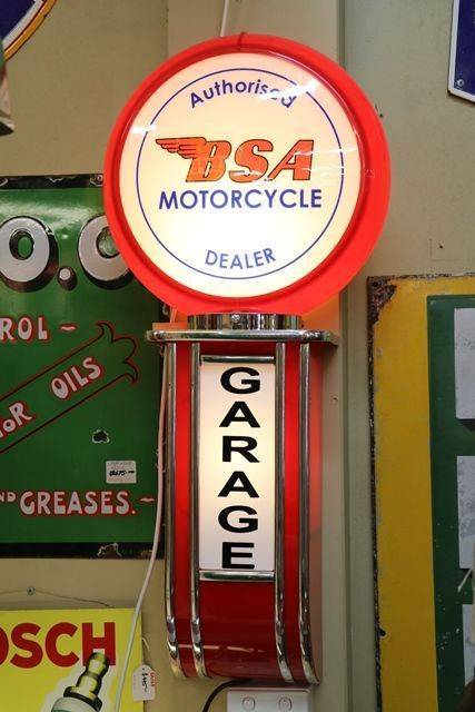Authorised BSA Motorcycles Dealer Garage Lightbox 