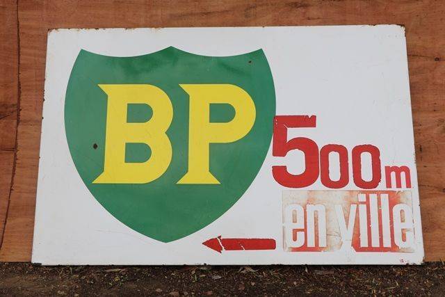 BP Enamel Advertising Sign 