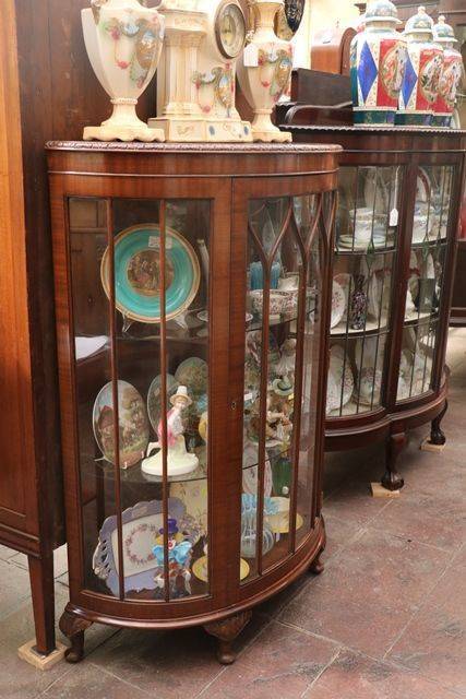 Bow Fronted Display Cabinet 