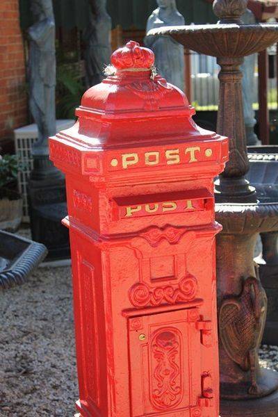 Cast Iron Post    letter Box  