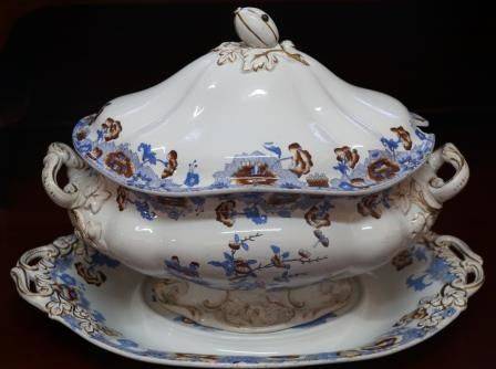 Copeland + Garrett Spode Works Staffordshire C1833 47 Tureen + Stand 