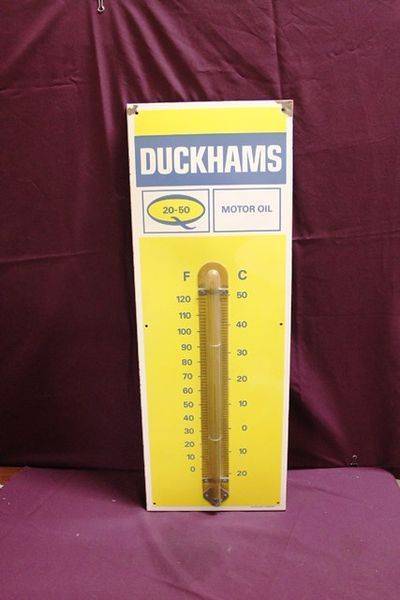 Duckhams Thermometer Enamel Sign