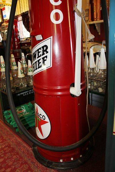 Early Gilbert + Barker Visible Conical Petrol Pump 