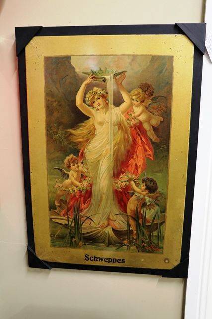 Early Schweppes Pictorial Advertising Sign 
