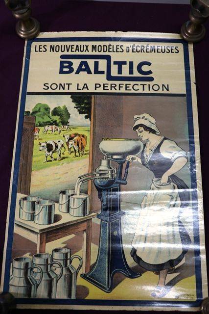Farming Poster Antique Baltic Pictorial Poster 