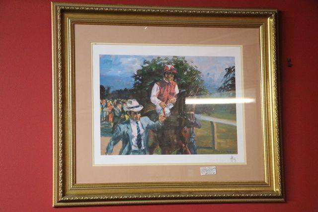 Framed Limited Edition Horse Racing Print  By Claire Eva Burton 