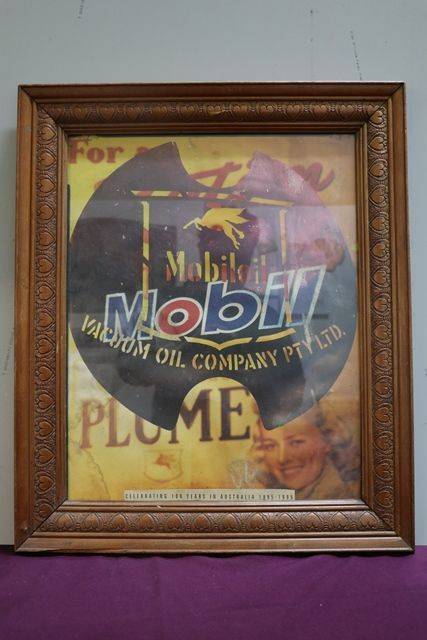 Framed Mobil Vacuum Poster 