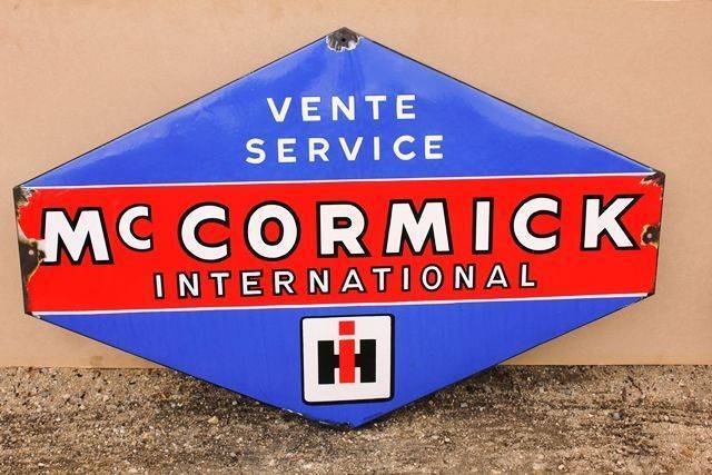 HIH McCormick Enamel Service Sign