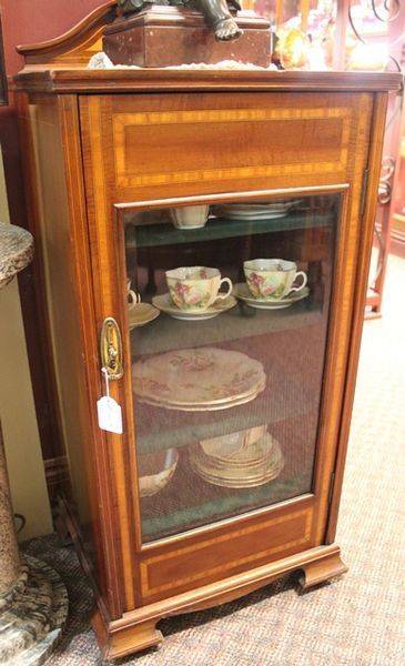 Late Victorian Inlayed Mahogany Music Cabinet C1900
