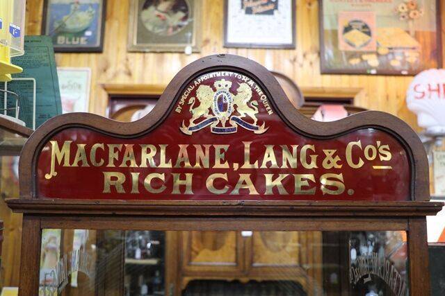 MacFarlane Lang and Co Rich Cakes Advertising Cabinet