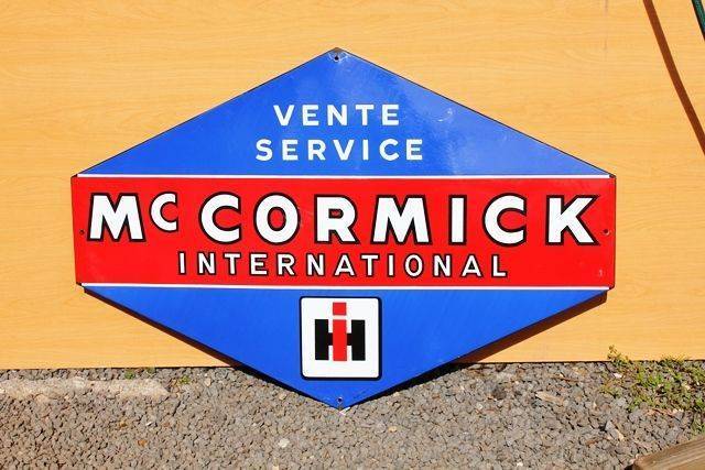McCormick International HIH Enamel Advertising Sign