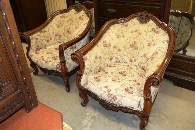Pair of Modern French Style Tub Chairs 