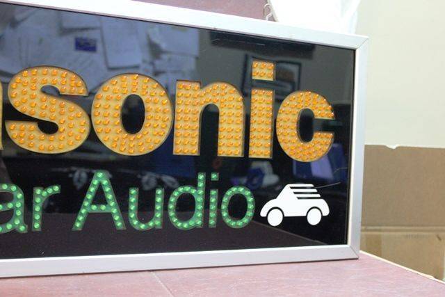 Panasonic Car Audio LED Light Up Sign
