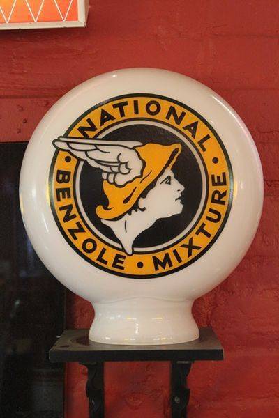 Reproduction National Benzol Pill Type Globe 