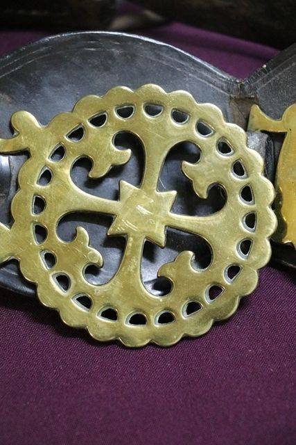 Set Of 4 Horse Brasses On Leather Straps 