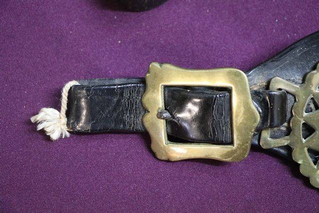 Set Of 4 Horse Brasses On Leather Straps 
