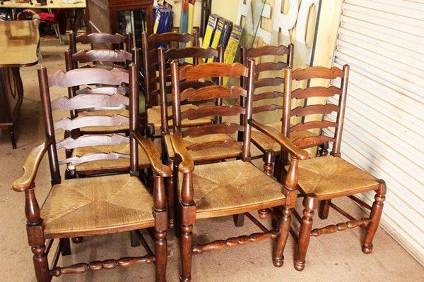 Set Of 8 Chairs including 2 carvers