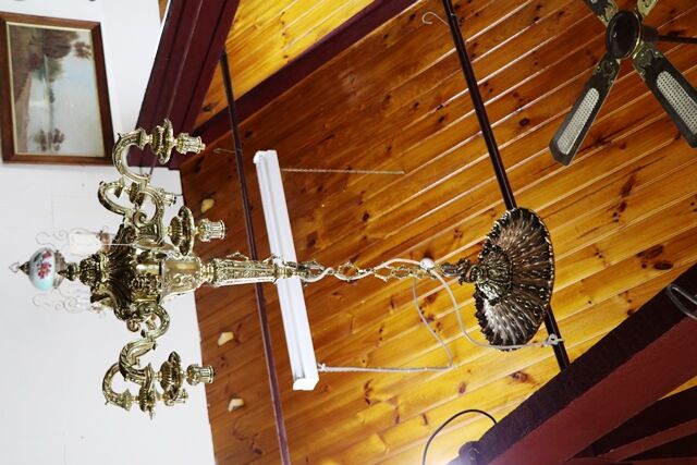 Stunning Louis XV Style Eight Light Gilt Bronze Chandelier 