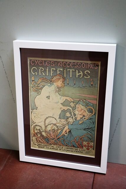 Stunning Original Vintage Griffiths Cycles and Accessoires Print 