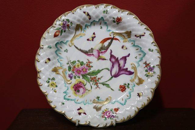 Superb 19th Century Meissen Porcelain Hand Painted Plate 