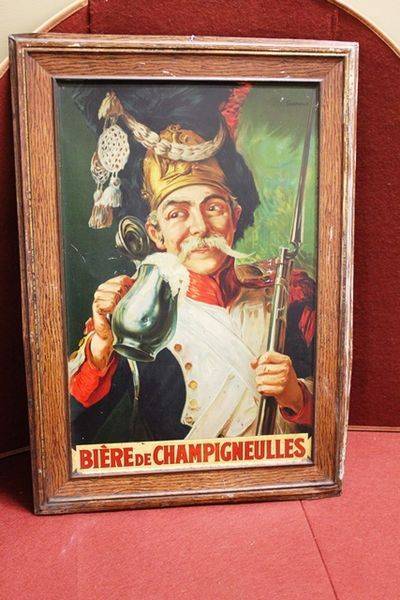 Superb Early Pictorial Tin Advertising Sign 