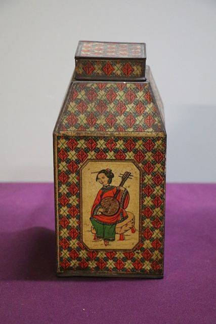 Tea Canister In Japanese Style Tin 