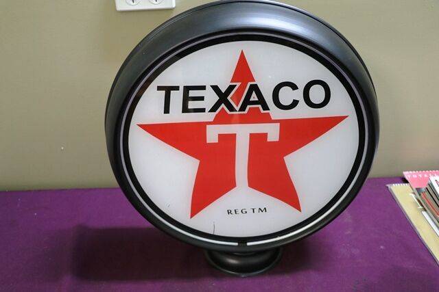 Texaco Caltex 6in Petrol Pump Globe