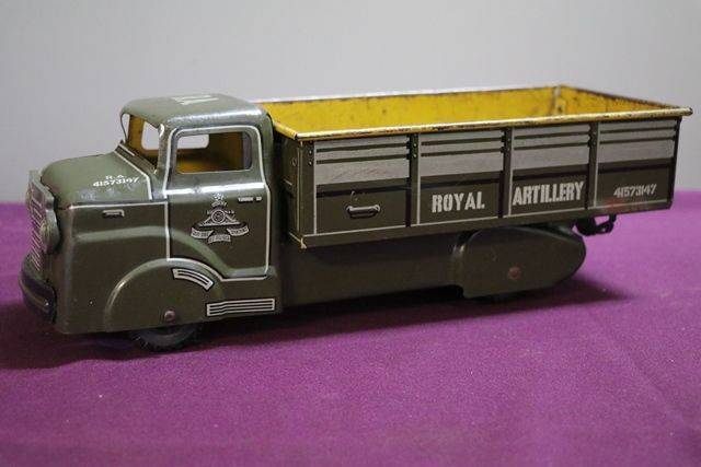 Tin Plate Royal Artillery Truck In Original Condition 