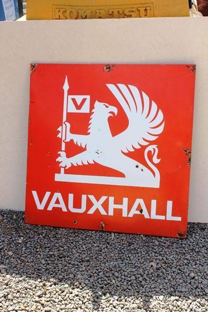 Vauxhall Enamel Advertising Sign