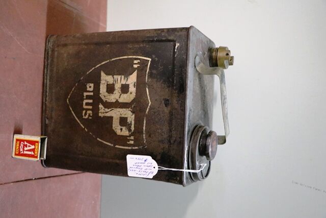 Vintage BPShell Duo Petrol Can with Shell Oil Can Insert